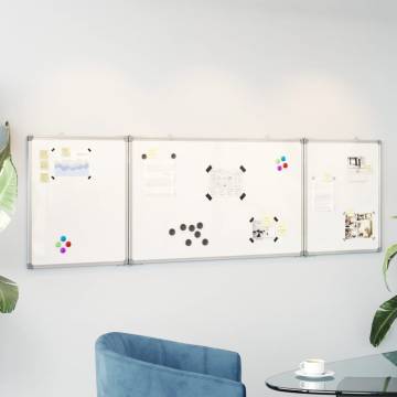 Magnetic Foldable Whiteboard 160x50 cm - Aluminium Frame