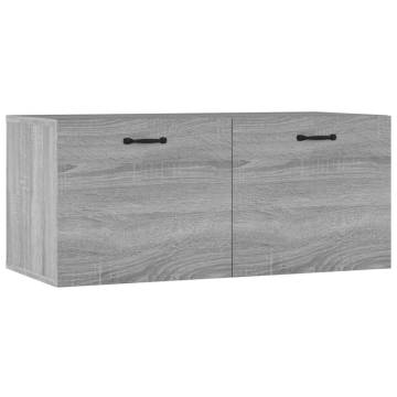 Wall Cabinet Grey Sonoma | Elegant Storage Solution