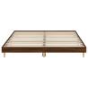 Brown Oak Bed Frame 180x200 cm | Super King Engineered Wood