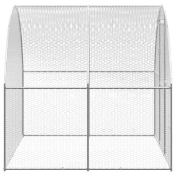 Outdoor Chicken Coop 3x10x2m - Galvanised Steel