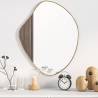 Wall Mirror Gold 60x50 cm - Minimalistic Home Decor