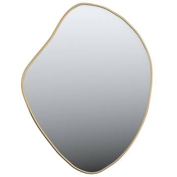 Wall Mirror Gold 60x50 cm - Minimalistic Home Decor