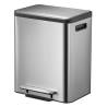 EKO Pedal Bin EcoCasa 30 L Matte Silver - Stylish Waste Solution