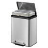 EKO Pedal Bin EcoCasa 30 L Matte Silver - Stylish Waste Solution