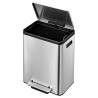 EKO Pedal Bin EcoCasa 30 L Matte Silver - Stylish Waste Solution