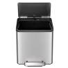 EKO Pedal Bin EcoCasa 30 L Matte Silver - Stylish Waste Solution