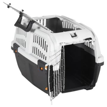 Durable Pet Carrier with Metal Door - 48x31.5x31 cm