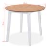 Dining Set 5 Pieces MDF & Rubberwood - White