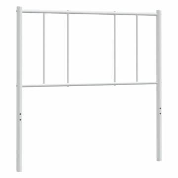 Stylish White Metal Headboard 90 cm for Your Bedroom