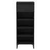 Elegant Black Shoe Rack - Space-Saving Storage Solution