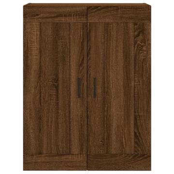 Stylish Highboard Brown Oak - 69.5x34x180 cm | HipoMarket