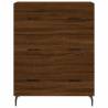 Stylish Highboard Brown Oak - 69.5x34x180 cm | HipoMarket