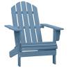 Garden Adirondack Chair Solid Fir Wood Blue Colour blue Quantity in Package 1 