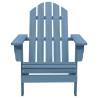 Garden Adirondack Chair Solid Fir Wood Blue | HipoMarket