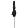 3-Tier Parasol with Aluminium Pole - Black 2x2 m | Hipomarket