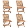 Folding Garden Chairs 4 pcs Solid Teak Wood Quantity in Package 4 Model without armrest Number of 1 