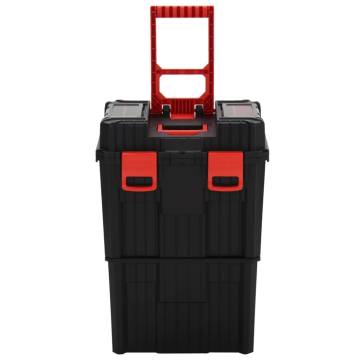 Toolbox Trolley Black and Red - Mobile Storage Solution