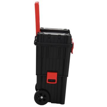 Toolbox Trolley Black and Red - Mobile Storage Solution