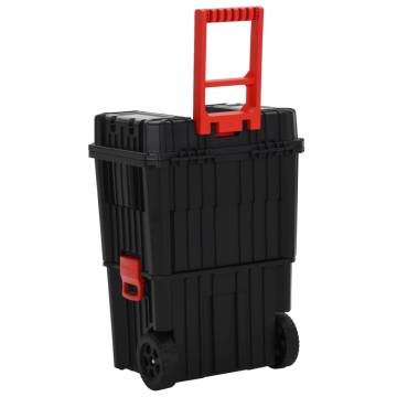 Toolbox Trolley Black and Red - Mobile Storage Solution