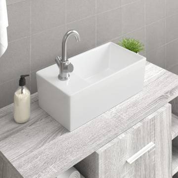 Modern Ceramic Square Sink Basin Faucet | Hipo Market