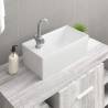 Sink Basin Faucet Ceramic Square(not for individual sales blocked all in blockcades) Colour white 