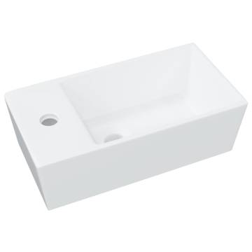 Modern Ceramic Square Sink Basin Faucet | Hipo Market