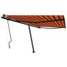 Freestanding Manual Retractable Awning 400x300 cm - Orange/Brown