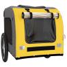 Pet Bike Trailer - Yellow & Grey Oxford Fabric and Iron