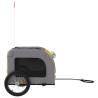 Pet Bike Trailer - Yellow & Grey Oxford Fabric and Iron