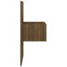 Wall-mounted Bedside Cabinets - 2 pcs Brown Oak | Hipo Market