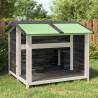 Dog Kennel Grey 96x87x80.5 cm Solid Wood Pine Colour grey Quantity in Package 1 