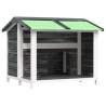 Dog Kennel Grey 96x87x80.5 cm - Solid Wood Pine | HipoMarket