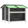 Dog Kennel Grey 96x87x80.5 cm - Solid Wood Pine | HipoMarket