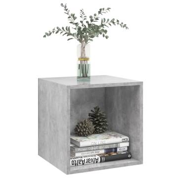 Wall Cabinets - 4 pcs Concrete Grey 37x37x37 cm - Hipomarket