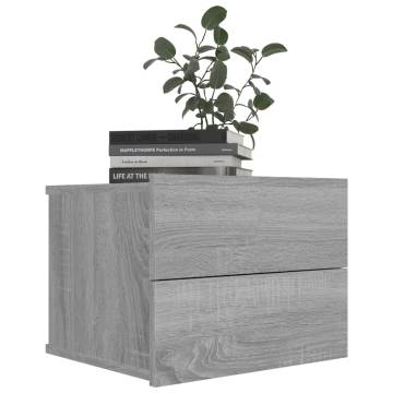 Grey Sonoma Bedside Cabinets - Stylish & Space-Saving | HipoMarket