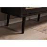 Finori Vienna 55A Coffee Table - Black & Rattan Print