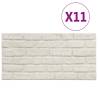 3D Wall Panels with White Brick Design - 11 pcs EPS