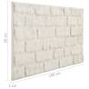 3D Wall Panels with White Brick Design - 11 pcs EPS