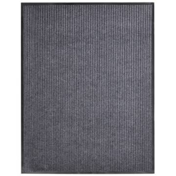 Door Mat Grey 117x220 cm PVC - Durable & Easy to Clean