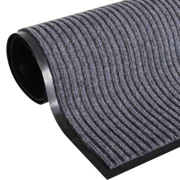 Door Mat Grey 117x220 cm PVC - Durable & Easy to Clean