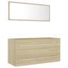 2 Piece Bathroom Furniture Set - Sonoma Oak | HipoMarket