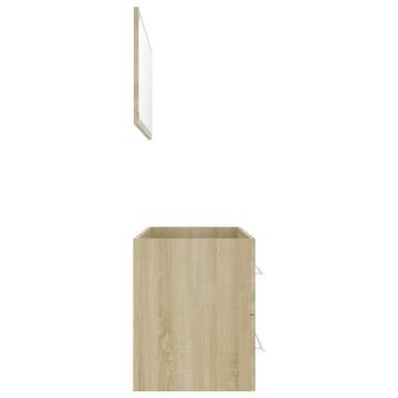 2 Piece Bathroom Furniture Set - Sonoma Oak | HipoMarket