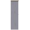 3-Door Grey Wardrobe | Pine Panama Range - 118x50x171.5 cm