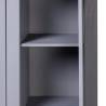 3-Door Grey Wardrobe | Pine Panama Range - 118x50x171.5 cm