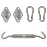 Five Piece Sunshade Sail Mounting Kit - Stainless Steel