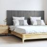 Wall Headboard Grey 166x3x60 cm Solid Wood Pine Colour grey Size 166 x 60 cm Quantity in Package 1 