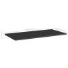 High Gloss Black Bookshelf Boards - 8 pcs | HipoMarket