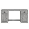 Elegant Grey Sonoma Desk with Cabinet - HipoMarket