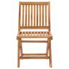 Folding Garden Chairs 8 Pcs Solid Teak Wood - Stylish & Durable