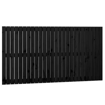 Wall Headboard Black - Solid Pine 166x3x90 cm | HipoMarket